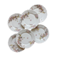 Six antique H&C porcelain dessert plates, Maison Ragot Lille, early 20th century