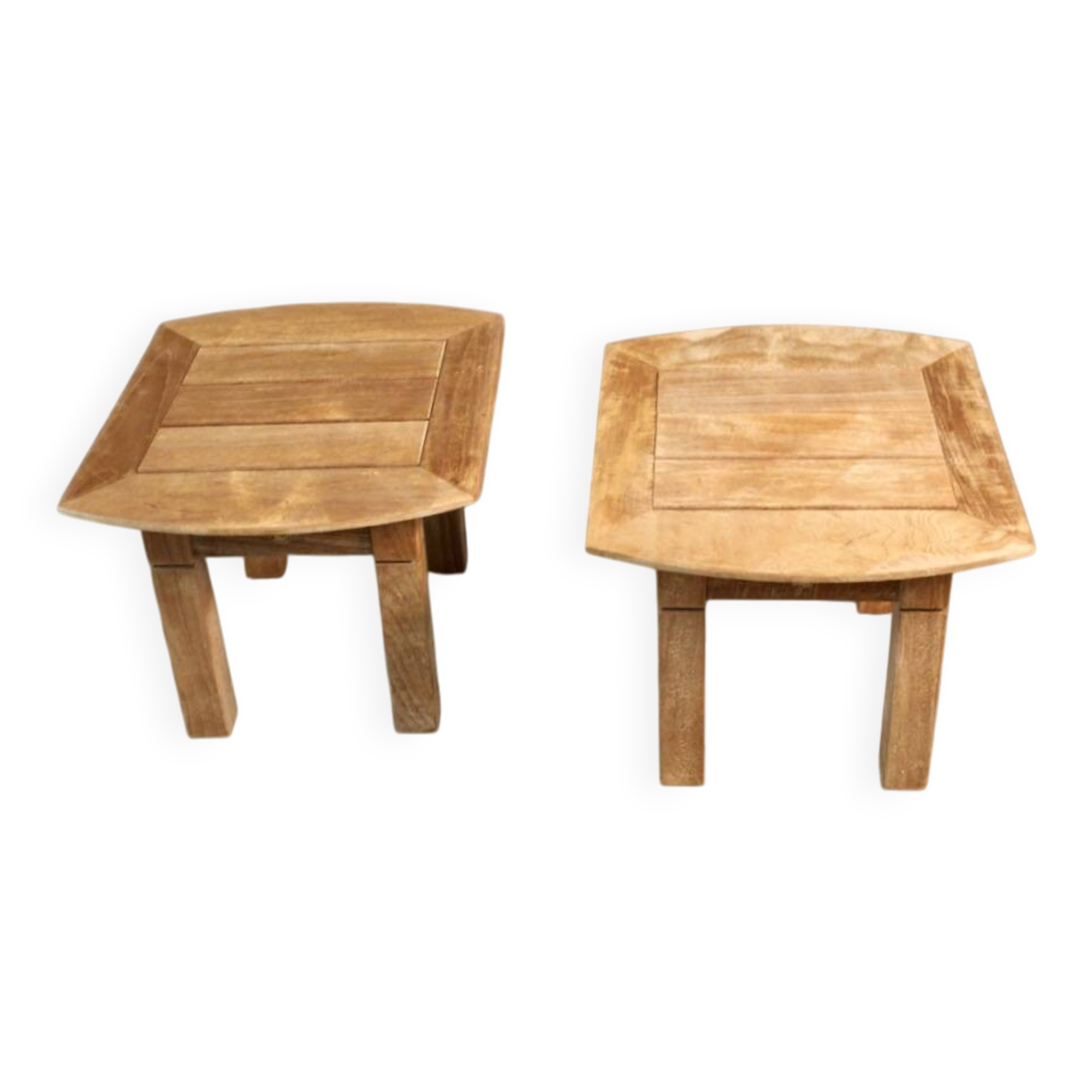 Pair of Teak Coffee Tables by the Brand Roland Vlaemynck