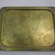 small brass tray stamped LN antique art deco French brass tray