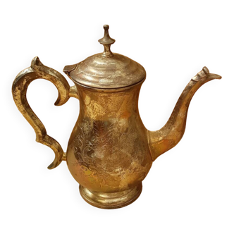 Old english teapot epns silver metal vintage engraved