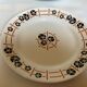 Six old flat plates, earthenware, 1930s, Nymphéas model.