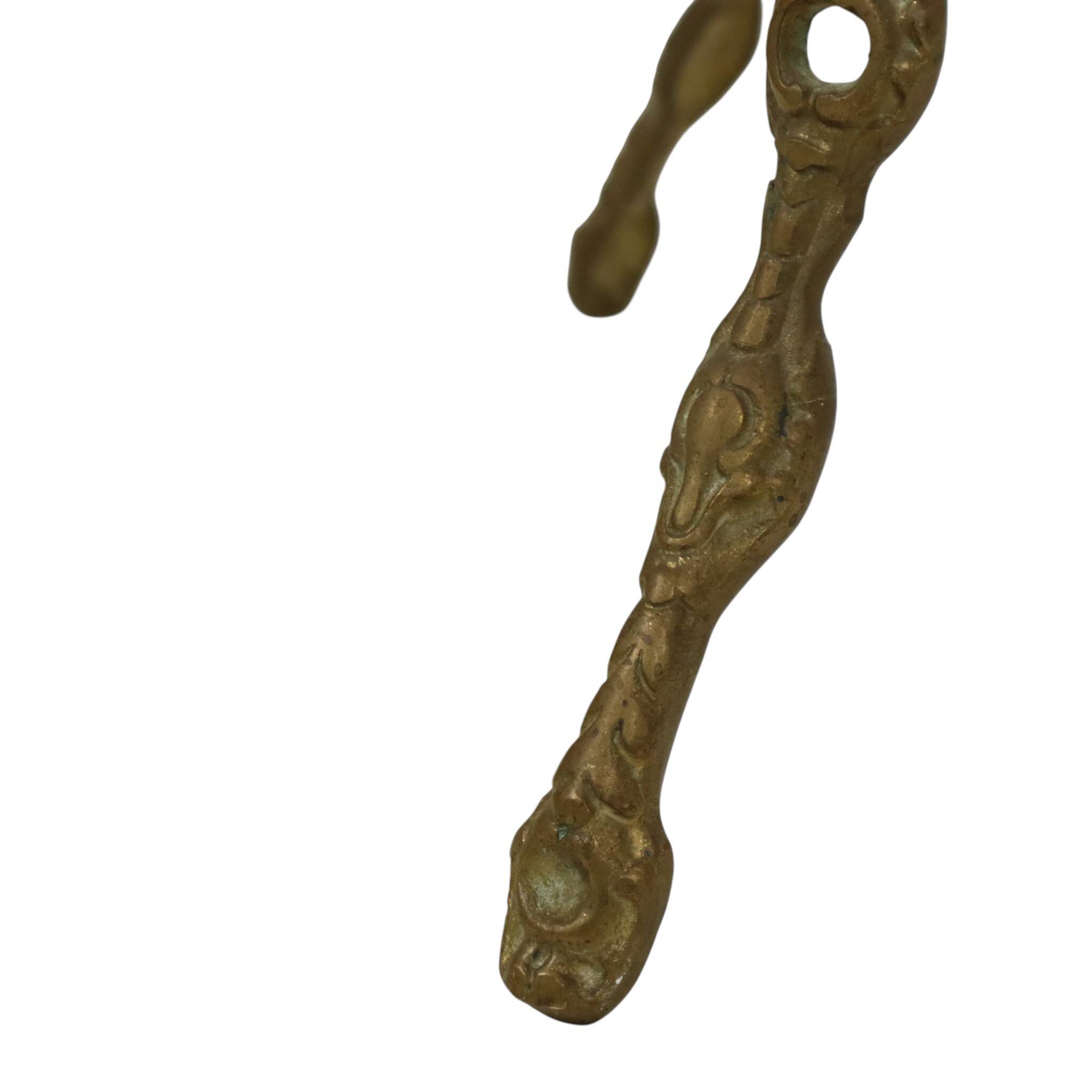 Table d'appoint en laiton de style Art Nouveau