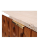 Paire contemporain de buffets italiens en bois massif et travertin