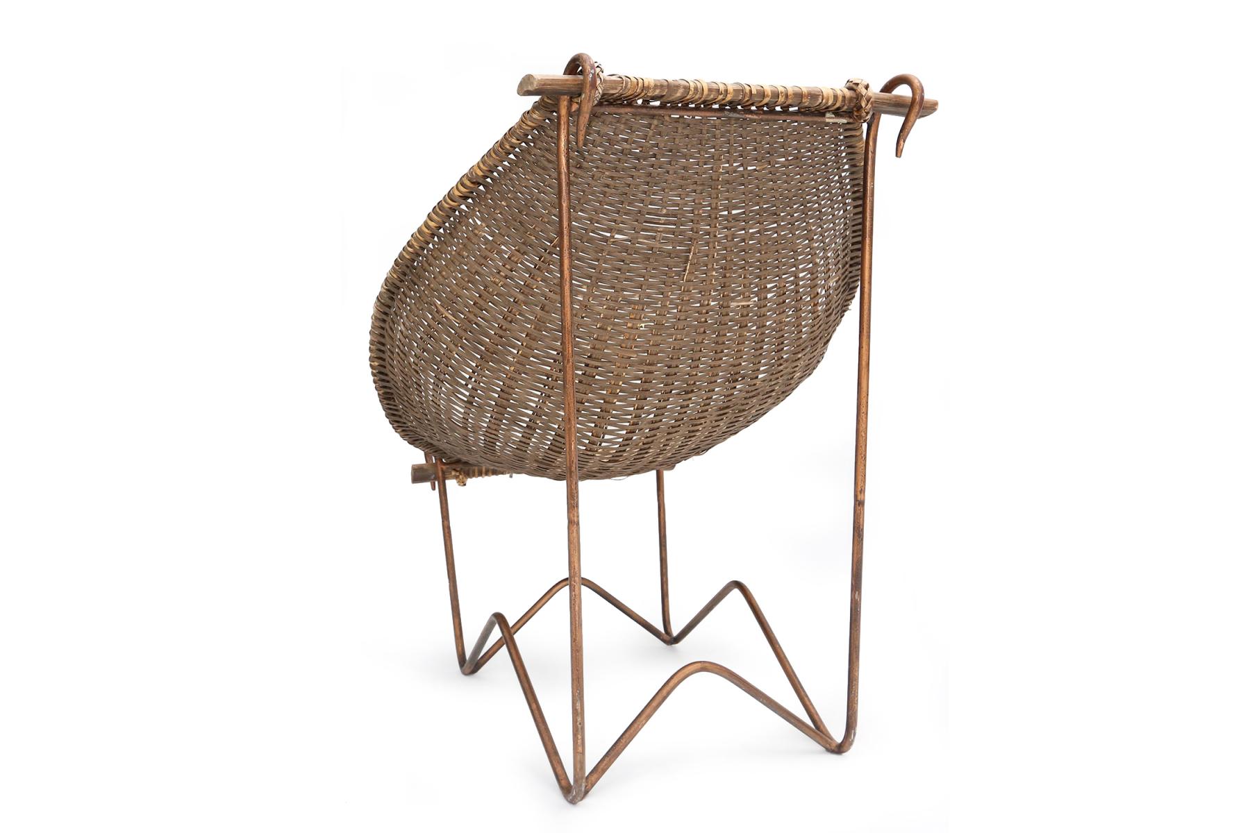 Chair Duyan mid-century Wicker by John Risley