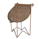 Chair Duyan mid-century Wicker by John Risley