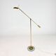 Dutch design brass and glass counter balance floorlamp by herda, 1970s