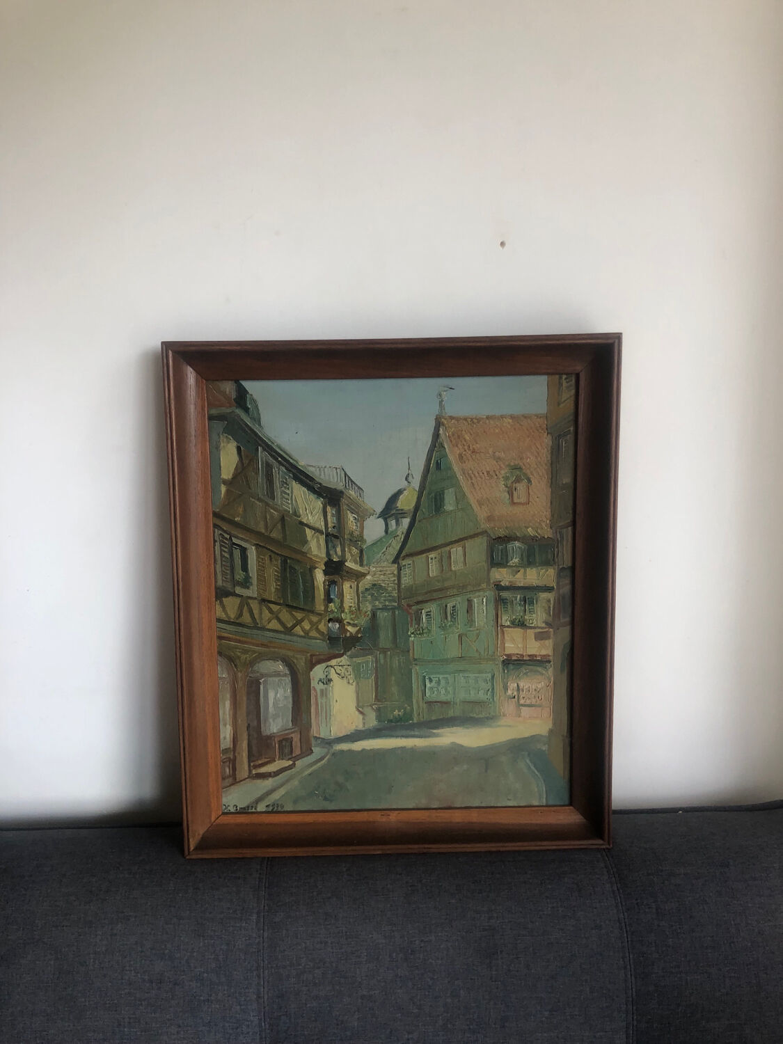 Colmar street oil on canvas