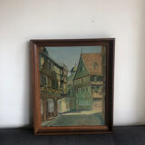 Colmar street oil on canvas