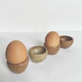 Set of 4 vintage stoneware shells