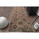 Vintage Turkish Oushak Handmade Wool Cotton Orange Runner Rug 107x290