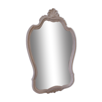 Antique mirror, patinated white 49x79cm