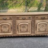 Breton buffet enfilade Art Deco 215cm 19th century