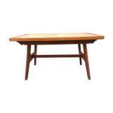 Vintage table René Gabriel in beech period reconstruction