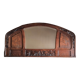 Miroir biseauté bois sculpté Art déco