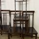 Série de 6 chaises en bois Acajou