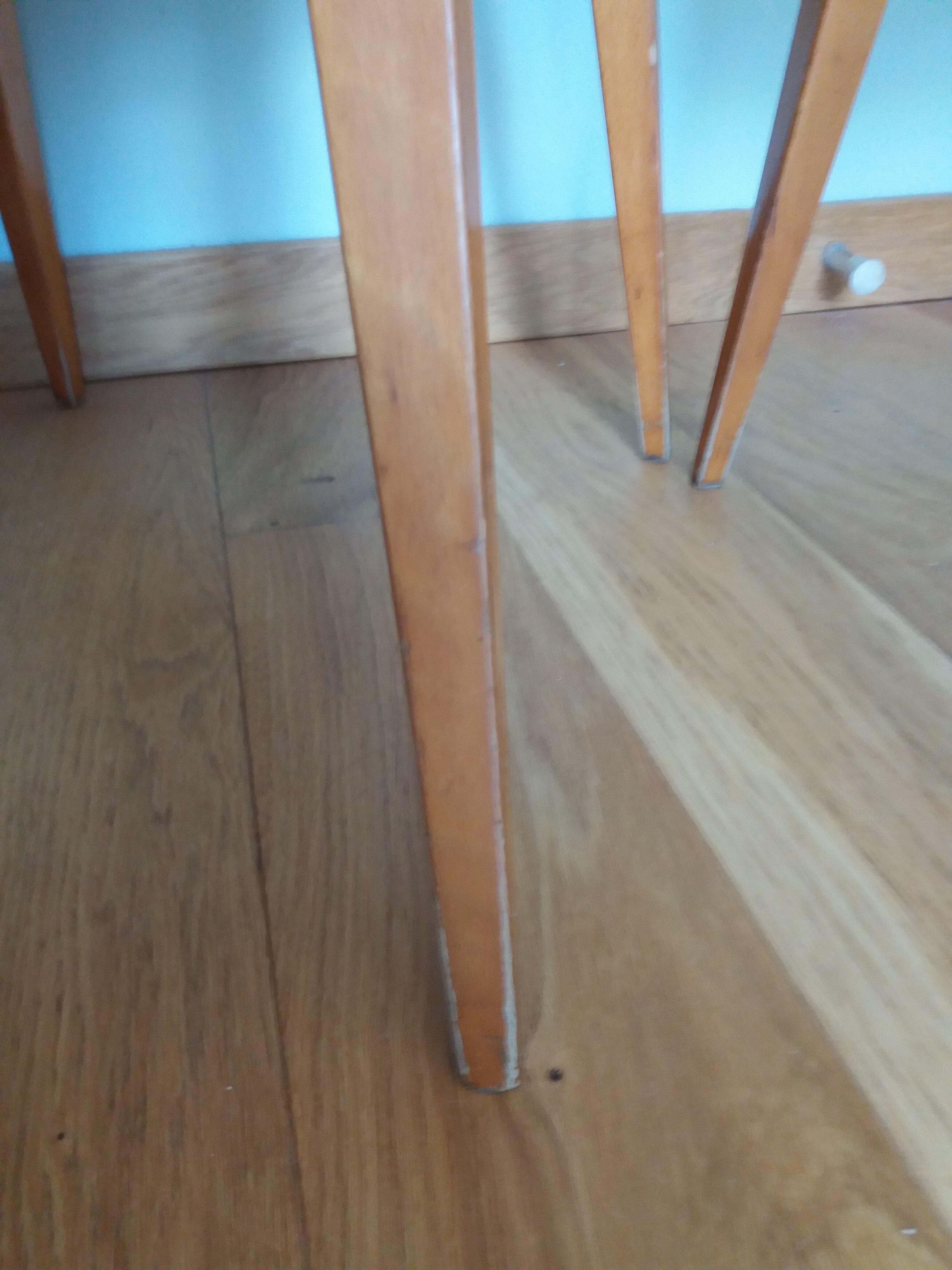 Baumann skai red imitation leather chairs from the 1950s