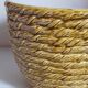 Vintage “rope” slip ceramic planter
