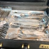 Cutlery set SBS Bestecke Solingen 70 pieces gold plated, vintage