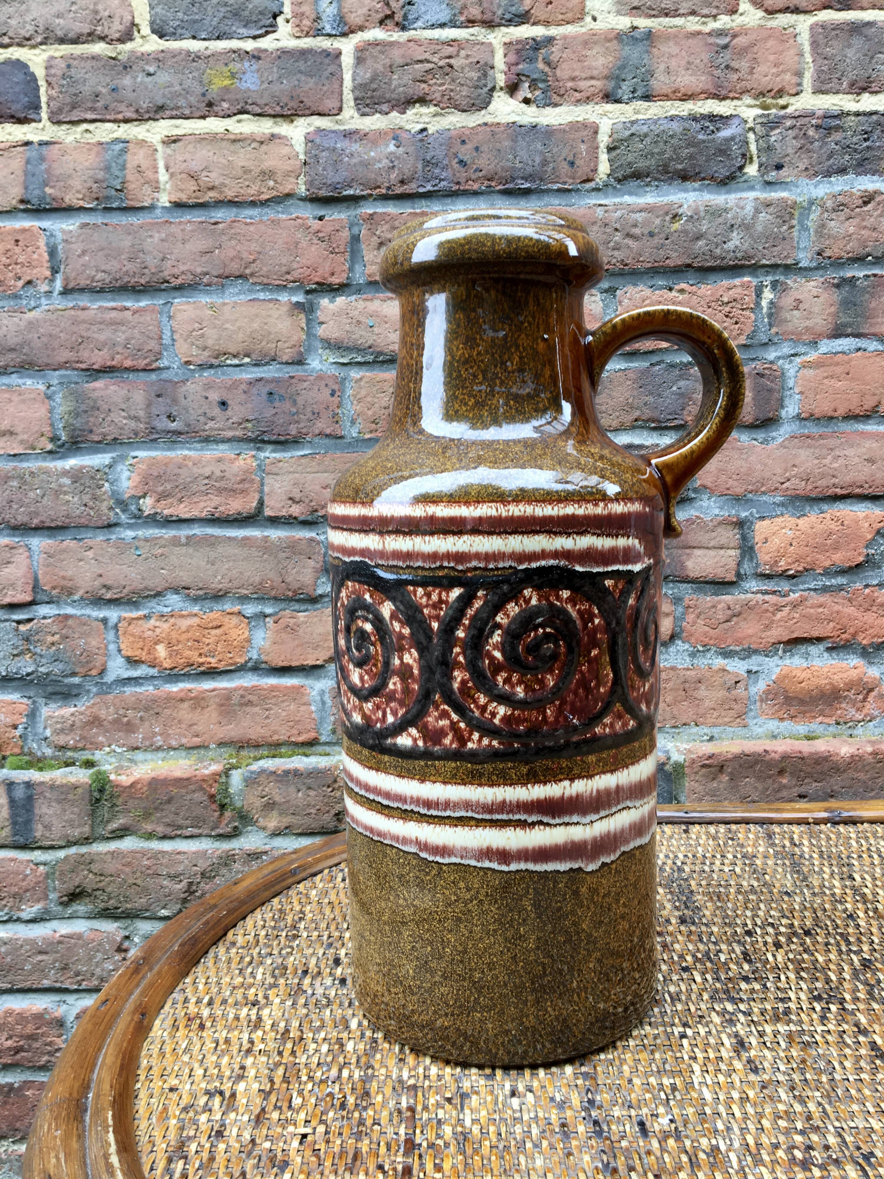 Vase en faïence west germany