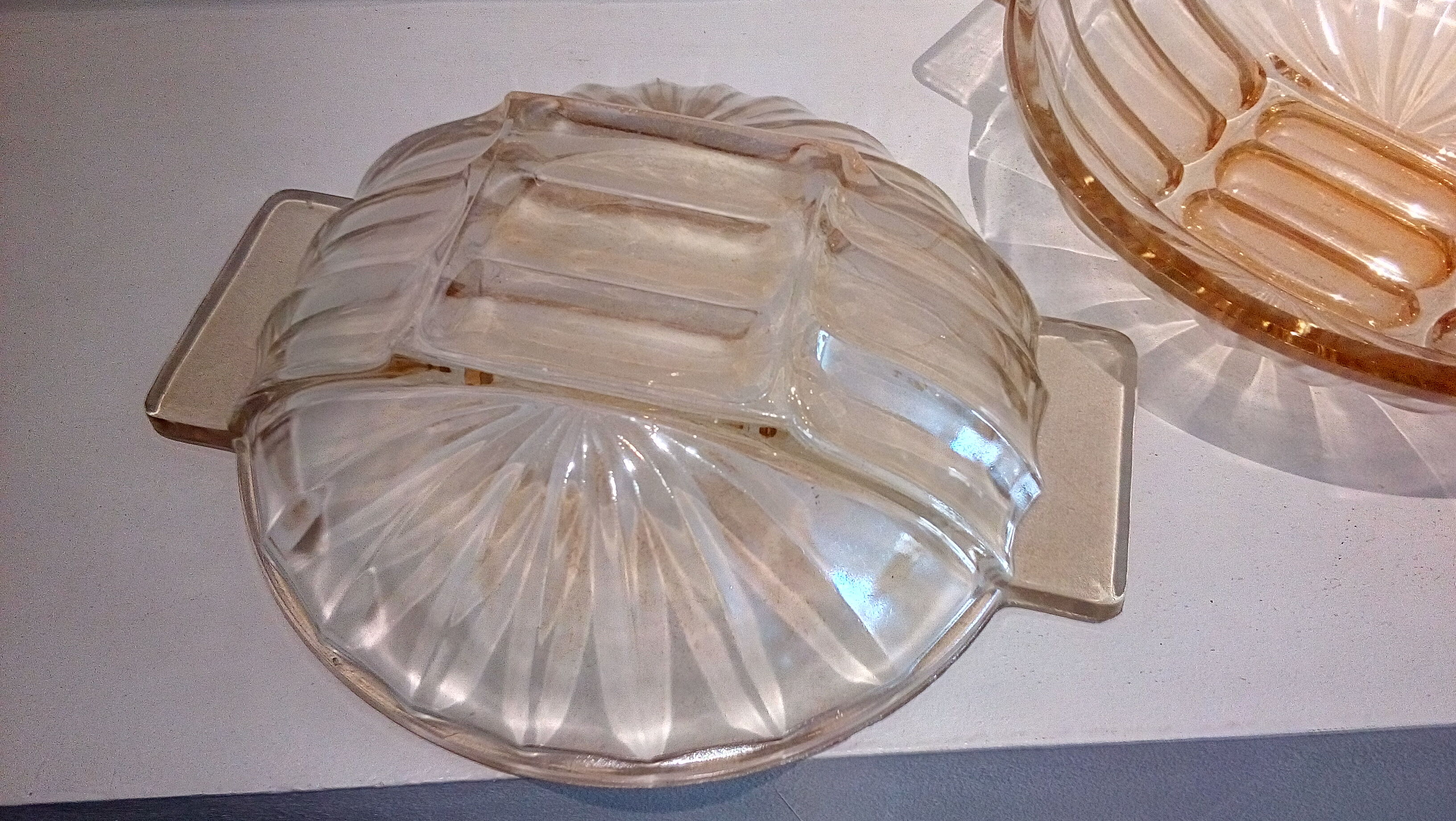 Duo of art deco pocket emptiers