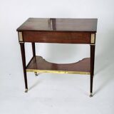 Console Table Writing Desk In Mahogany Louis XVI Style 20th Century Period