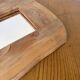 Brutalist organic mirror wood 1960s