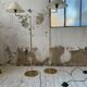 Pair of SCE floor lamps articulated brass 70s