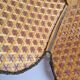 Lustre pétales bambou cannage vintage