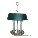 Lampe bouillotte en bronze argenté