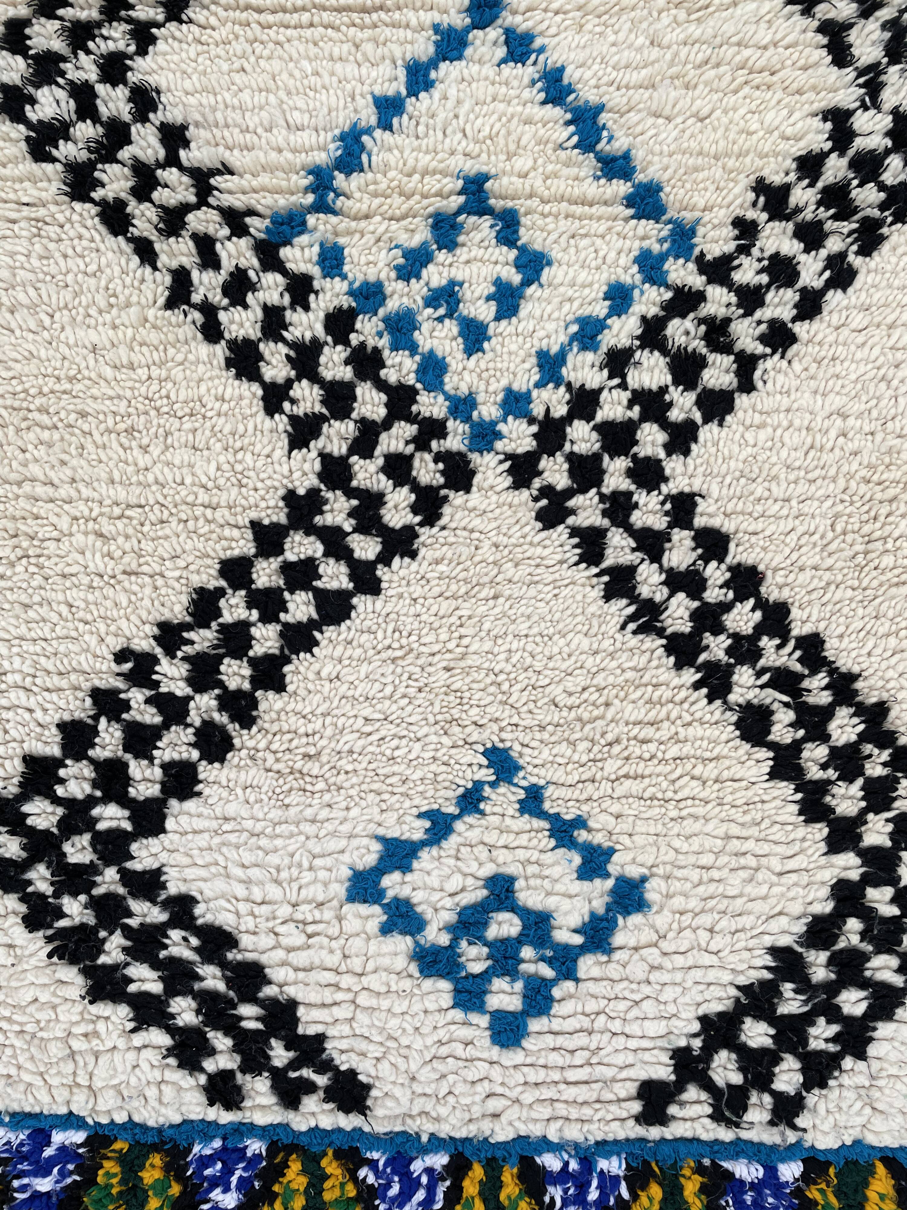 Tapis berbere azilal vintage 110x200 cm