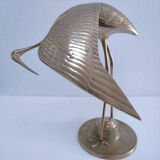Two solid brass XL birds H. 48 cm