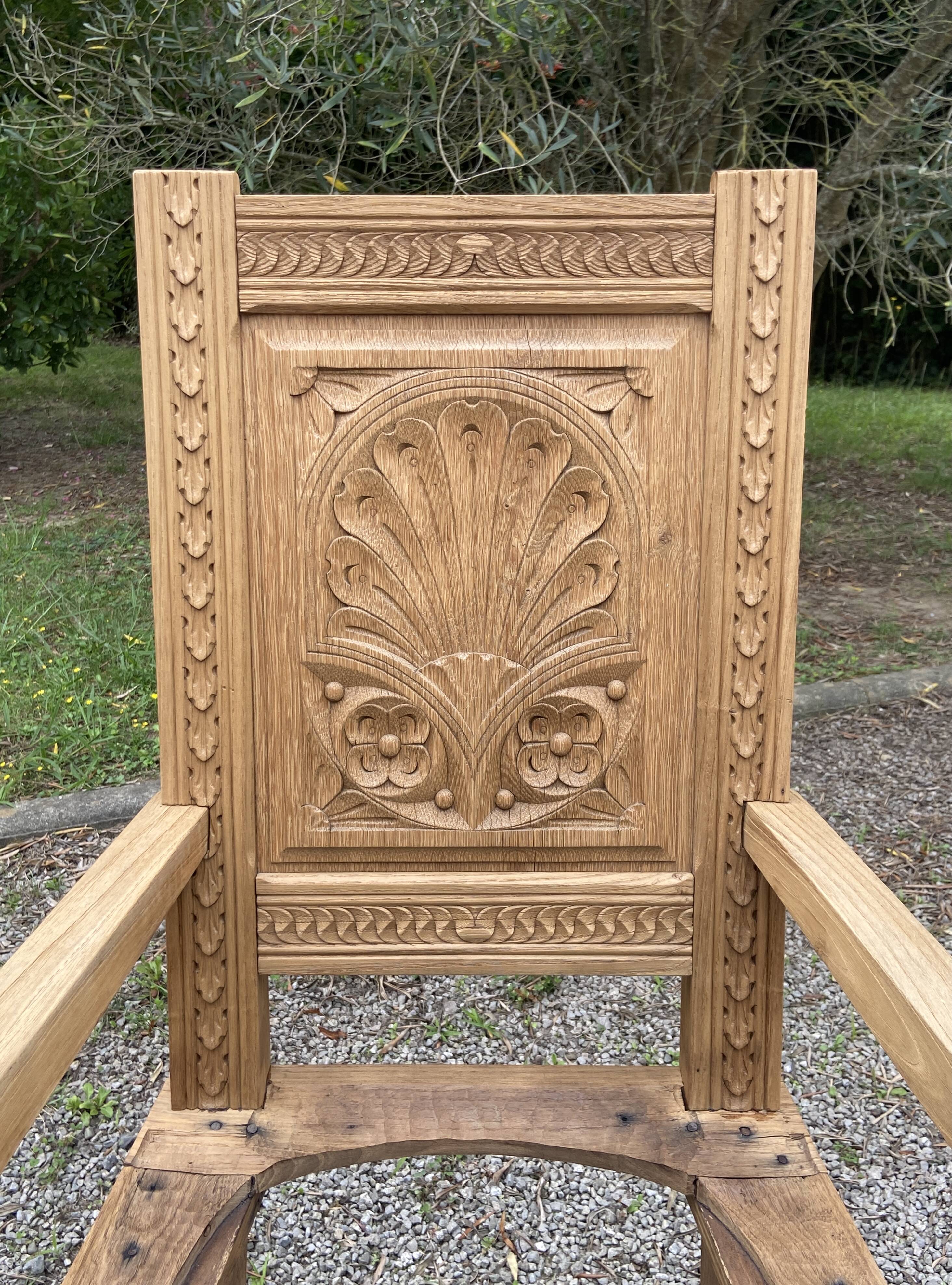 Pair of Breton armchairs