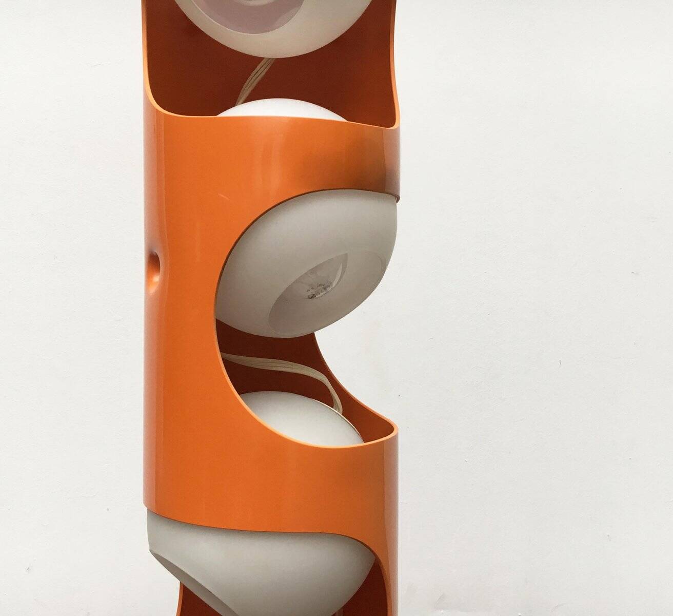 Mid-Century Swiss Space Age Floor Lamp Guggerli L3 by Rosemarie and Rico Baltensweiler for Baltensweiler, set of 2