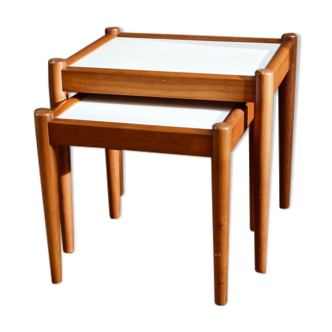 Paire de tables gigogne scandinaves