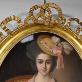 Important Pastel “The Girl with the Canary”, 19th century French school