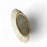 Vintage gold sunburst mirror / solar mirror