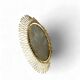 Vintage gold sunburst mirror / solar mirror