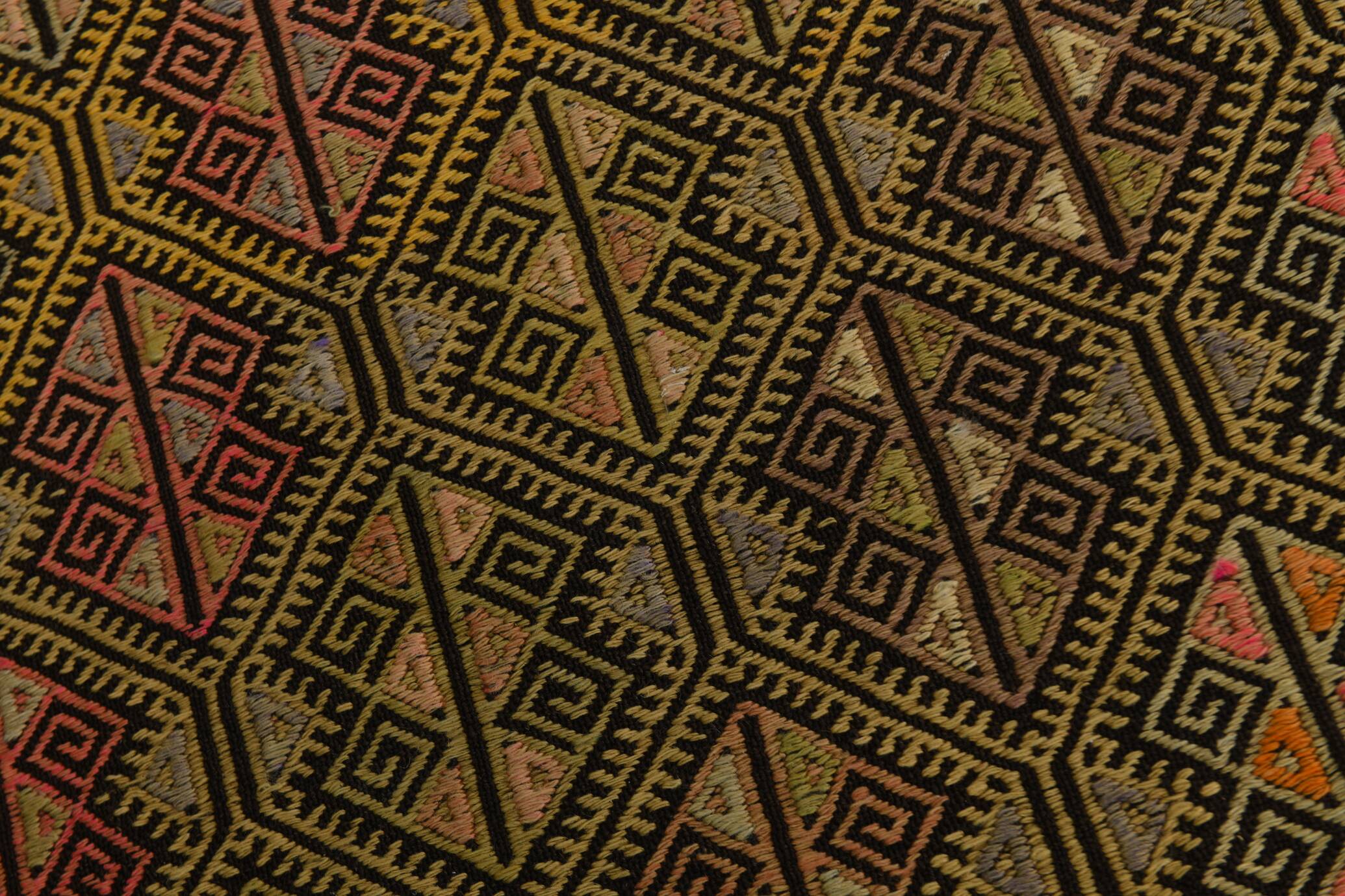 6x7 Turkish Kilim Rug, 180x207Cm