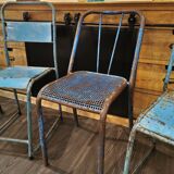 Set of 5 mismatched industrial chairs