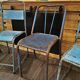 Ensemble de 5 chaises industrielles dépareillées