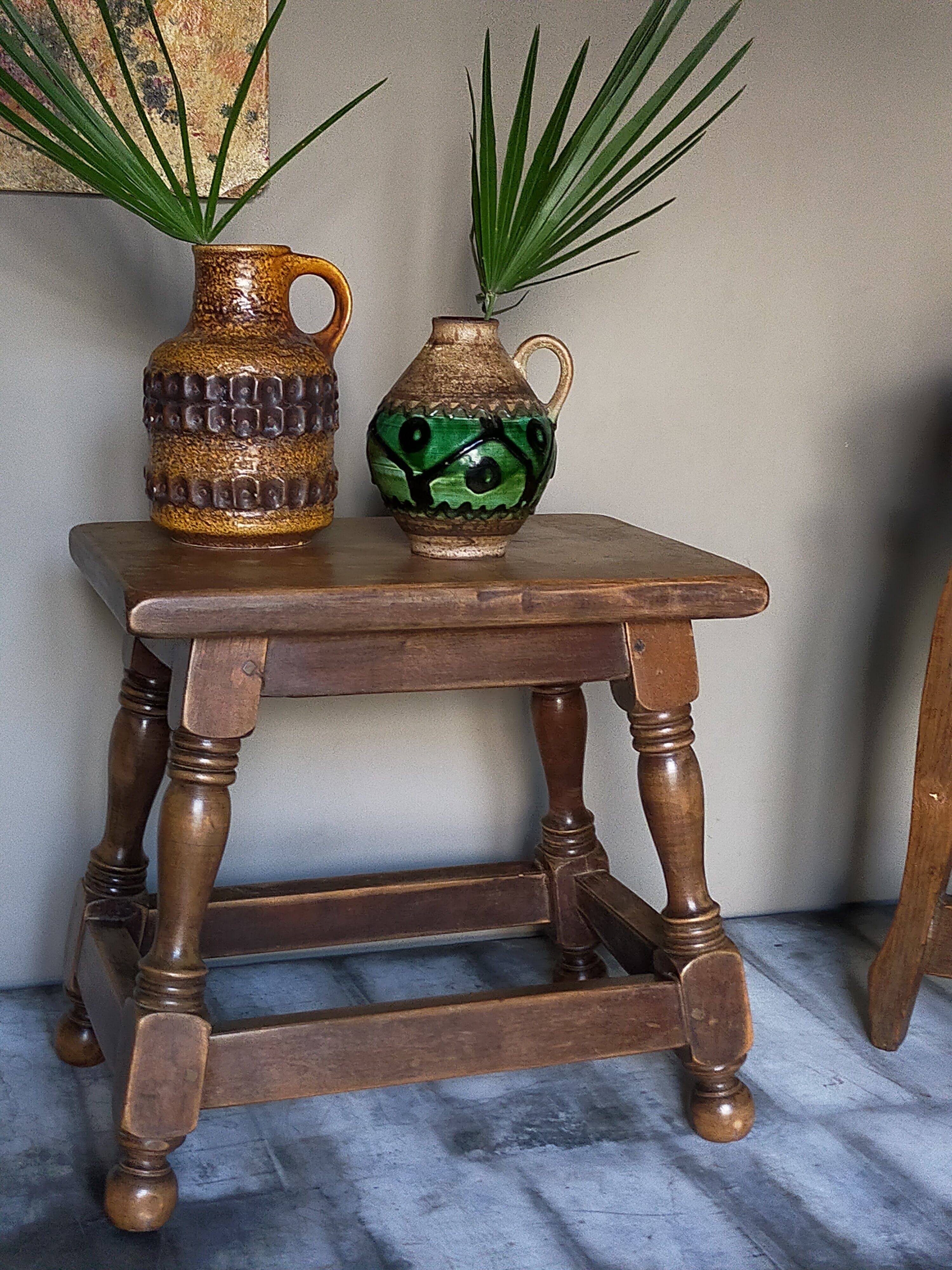 19th century wooden stool
