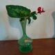 Vase in opaline green color