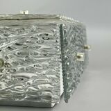1960s lamp ceiling lamp Plafoniere Kalmar Franken Ice Glas Design