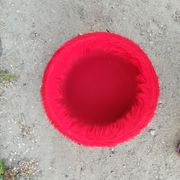 Ottoman fabric red rug