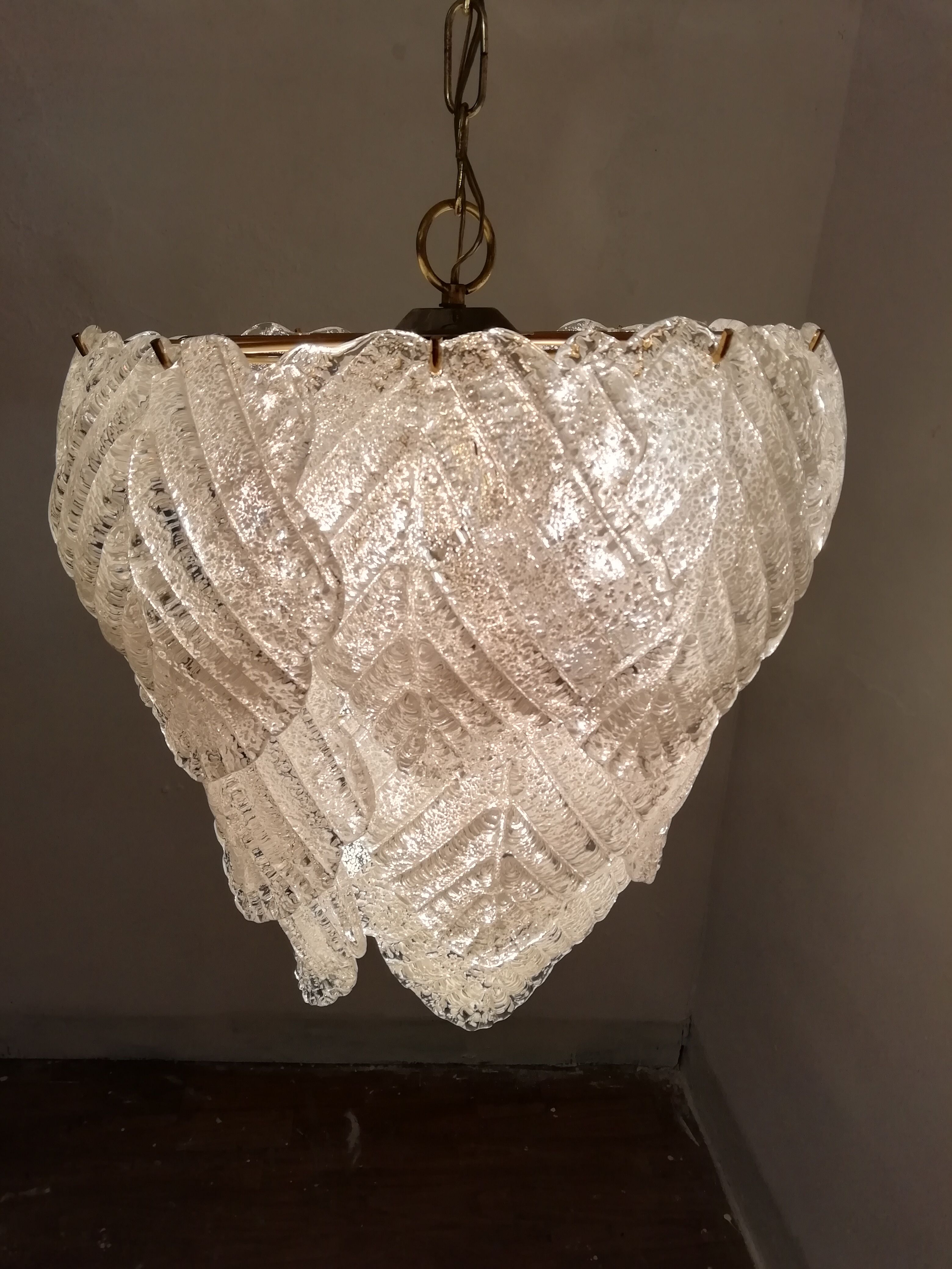 Murano Mazzega ceiling lamp