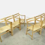 Set of six Danish oak diningchairs , CH46, by Hans J. wegner for Carl Hansen & Son, 1970s
