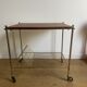 Side table vinyl door with wheels