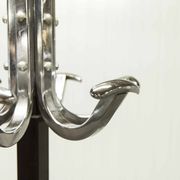 Industrial 1960 chrome coat rack parrot