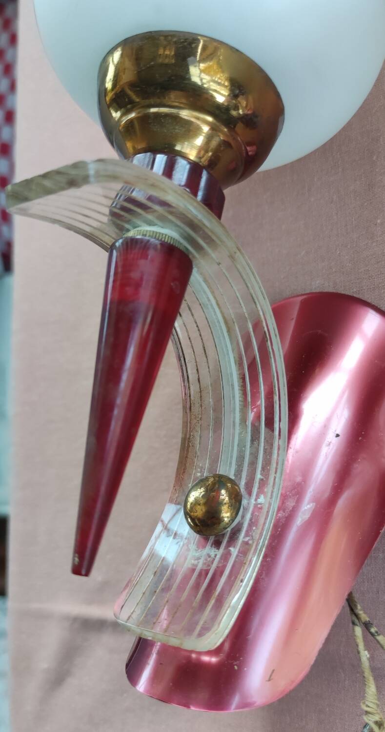 Pair of wall lights from the 1950s/1960s