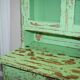 Victorian Green Patinated Buffet, Library or Cabinet